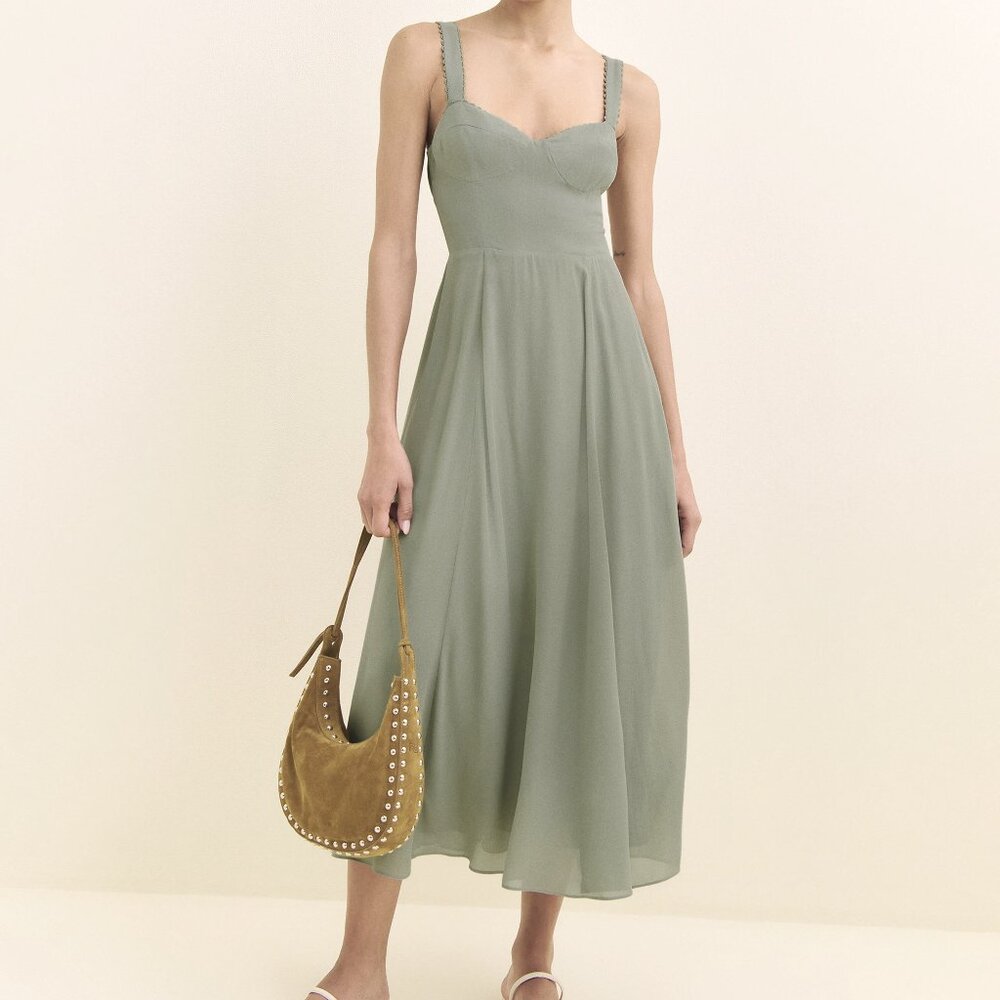 Reformation Lela Dress in Seafoam New